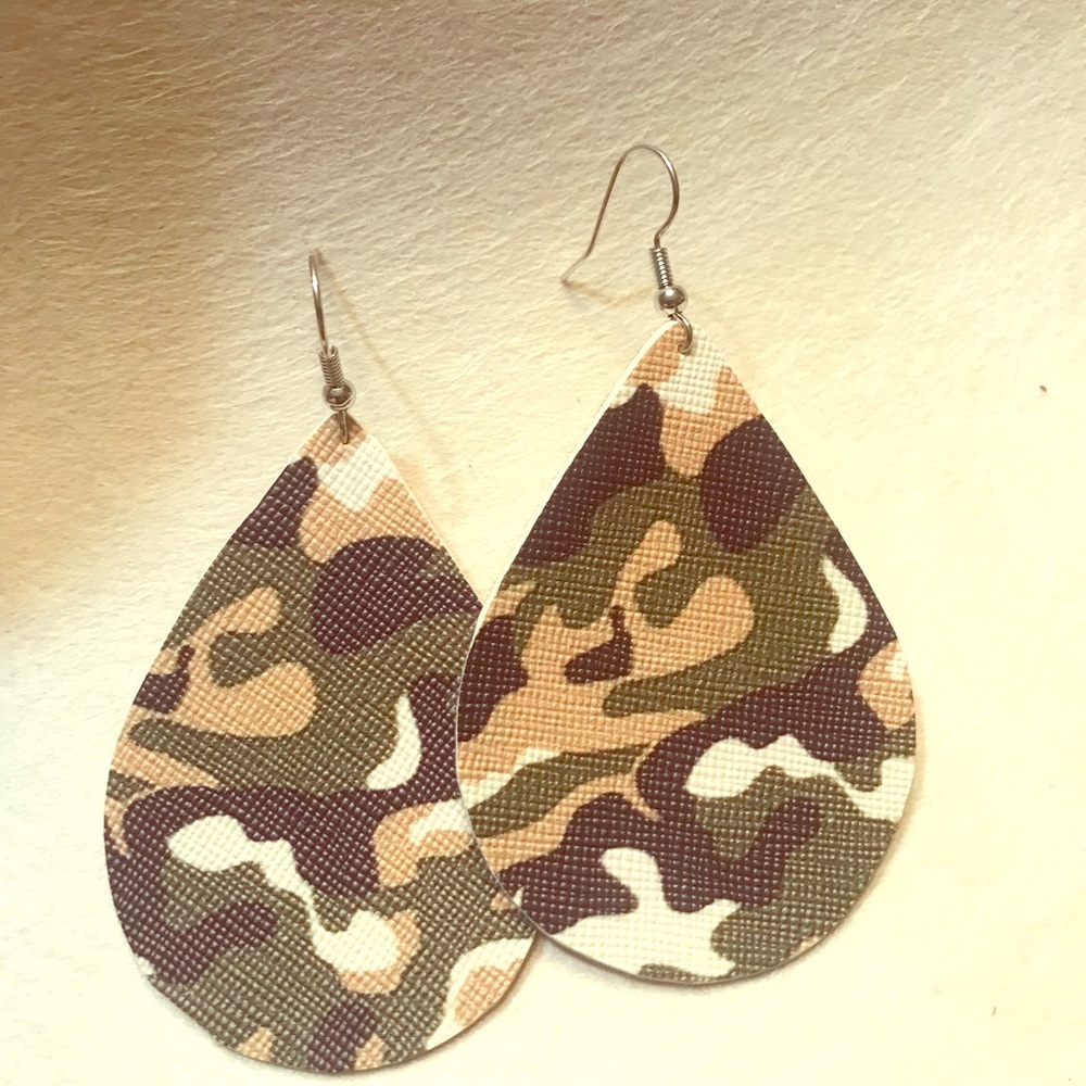 Camo earrings